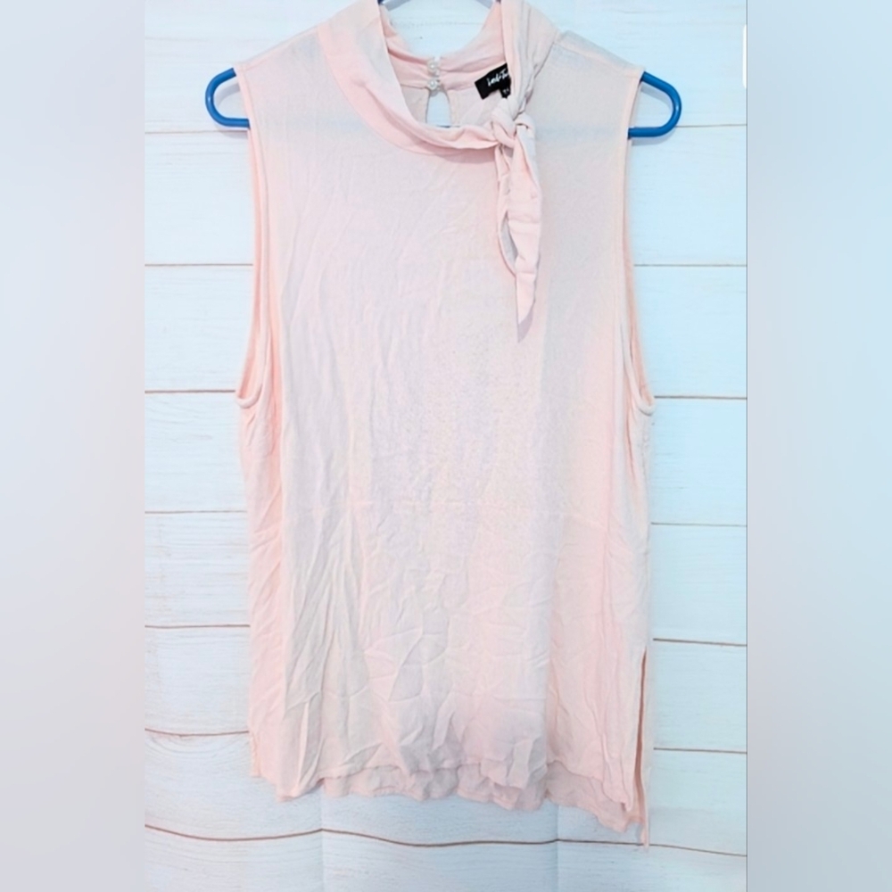 Euc Lord And Taylor Lyocel Top with Scarf Detail Size XL